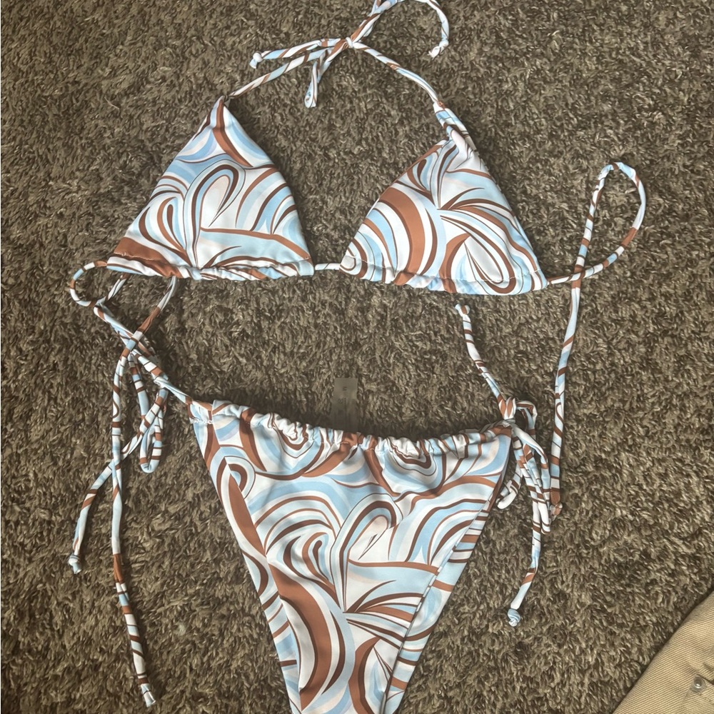 Swirl Pattern Bikini Set